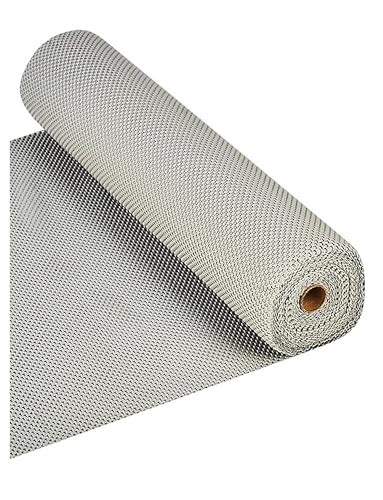 Abflussmatte aus Netzmaterial for Supermärkte – rutschfeste Boden- und Thekenschutzunterlage, wasserabweisend, leicht zu reinigen(Grey,1.6x50 Meters) von Generisch