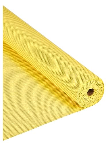 Abflussmatte aus Netzmaterial for Supermärkte – rutschfeste Boden- und Thekenschutzunterlage, wasserabweisend, leicht zu reinigen(Yellow,0.6x50 Meters) von Generisch