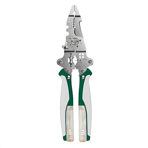 Abisolierzange Twister mit Strommessfunktion, 13 in 1 Abisolierzange zum Schneiden und Ziehen von Drähten, Kabelschere mit Spannungsprüfstift zum Schaben und Pressen Abisolierzange Twister mit Strommessfunktion, 13 in 1 Abisolierzange zum Schneiden und Ziehen von Drähten, Kabelschere mit Spannungsprüfstift zum Schaben und Pressen von Generisch