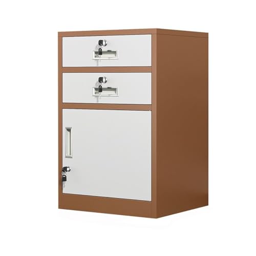 Abschließbarer Aktenschrank aus Metall - Verstellbare Regale & Schubladen, Büroaufbewahrungslösung für Zuhause & Büro, sicheres Dokument, modernes Design von Generisch