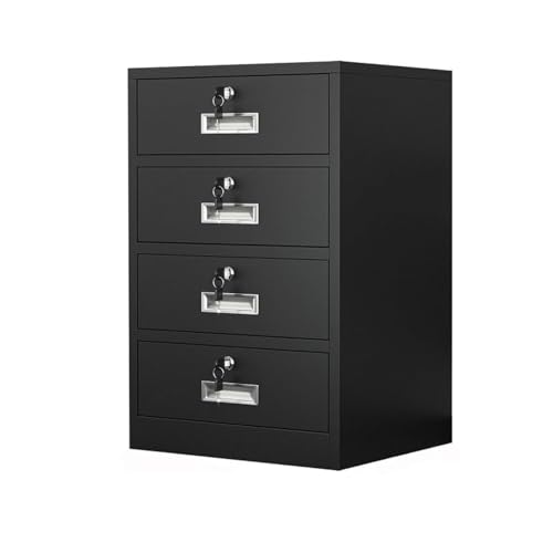Abschließbarer Aktenschrank aus Metall mit 2 verstellbaren Schubladen, Braun, sichere Aufbewahrung für Zuhause und Büro, perfekt für Aktenordner und Dokumentensicherheit von Generisch