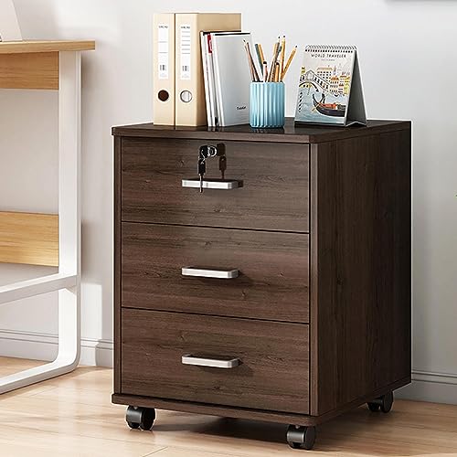 Abschließbarer Aktenschrank mit 4 Schubladen, Schreibtisch-Aufbewahrungsbox für Büro und Ordnungslösung Abschließbarer Aktenschrank mit 4 Schubladen, Schreibtisch-Aufbewahrungsbox für Büro und Ordnungslösung von Generisch