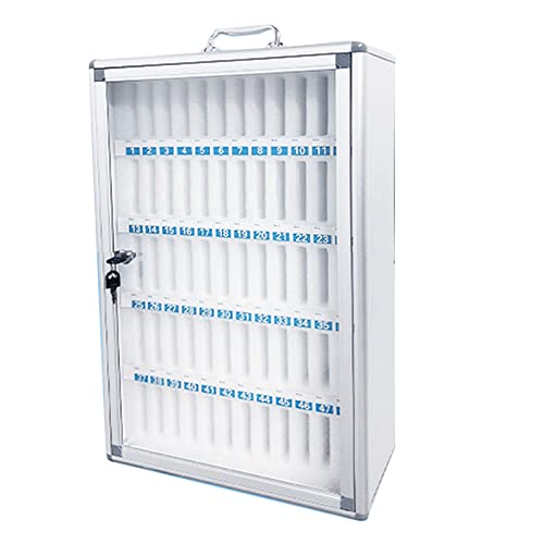 Abschließbarer Handy-Schrank mit 36 Fächern, Aluminiumlegierung, perfekt für Militärschulen oder Büros – Finish von Generisch