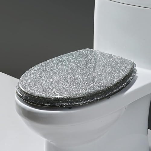 Absenkautomatik WC-Sitz mit Schnellverschluss-Scharnieren, leise schließender Deckel verhindert Zuschlagen, einfache Installation für Standard-Toiletten Absenkautomatik WC-Sitz mit Schnellverschluss-Scharnieren, leise schließender Deckel verhindert Zuschlagen, einfache Installation für Standard-Toiletten von Generisch