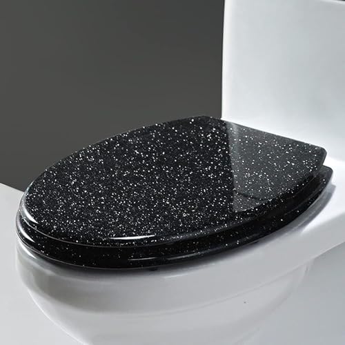 Absenkautomatik WC-Sitz mit Schnellverschluss-Scharnieren, leise schließender Deckel verhindert Zuschlagen, einfache Installation für Standard-Toiletten Absenkautomatik WC-Sitz mit Schnellverschluss-Scharnieren, leise schließender Deckel verhindert Zuschlagen, einfache Installation für Standard-Toiletten von Generisch