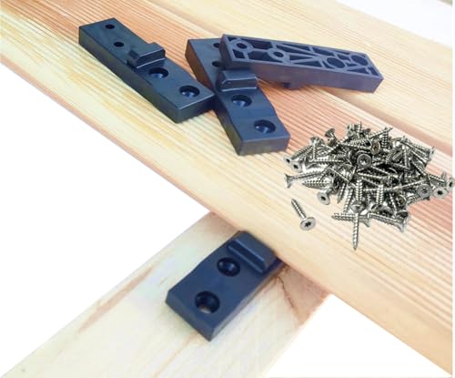 Abstandhalter für Terrassendielen verdeckte Befestigung Fugenbreite 2 mm / 4 mm oder 7 mm Inkl. Edelstahl Schrauben + 1 Bit (300, HOLZ Unterkonstruktion, 2 mm Fugenbreite) von Generisch