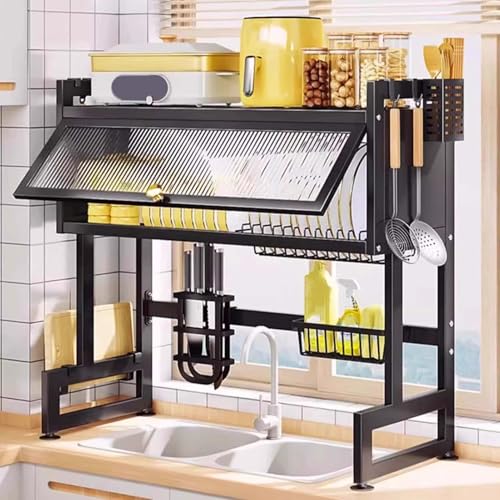 Abtropfgestell aus Edelstahl, 3-stöckig, platzsparendes Design für effiziente Entwässerung, perfekt für Küchenarbeitsplatte oder über der Spüle Abtropfgestell aus Edelstahl, 3-stöckig, platzsparendes Design für effiziente Entwässerung, perfekt für Küchenarbeitsplatte oder über der Spüle von Generisch