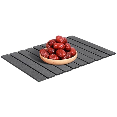 Abtropfmatte – Abtropfgestell | Wasserabsorbierende Kieselgurmatte | Abtropfmatte Spüle Geschirr, Schnelltrocknende Matte, Saugfähige Matte, Kaffeeküche, Spülmatte, Küchenmatte, Waschbar, Faltbar von Generisch