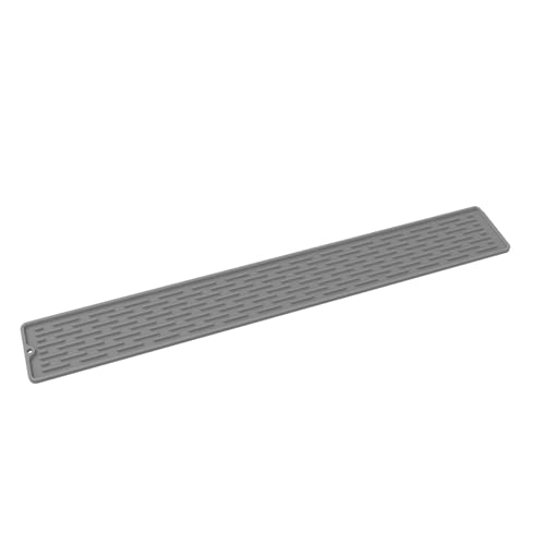 Abtropfmatte aus Silikon – Abtropfmatte | Silikon Küchenspüle Abtropfmatte Wasserdicht Schnelltrocknende Matte mit Textur-Design Arbeitsplatte Waschbecken Abflussmatte für Küche, Bad, Schlafzimmer, von Generisch