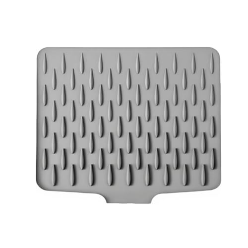 Abtropfmatte für die Küche,ablaufmatte spüle silikon,geschirr abtropfmatte,mit geneigter Wasserumleitungsmatte für Küchenspüle, Badezimmer-Arbeitsplatten (1pcs 40 x 32.5 x 0.1 cm) von Generisch
