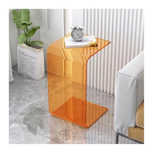 Acryl-Beistelltisch, Mehrzweck-C-förmiges Design für Wohnzimmer, Schlafzimmer und Sofa von Generisch