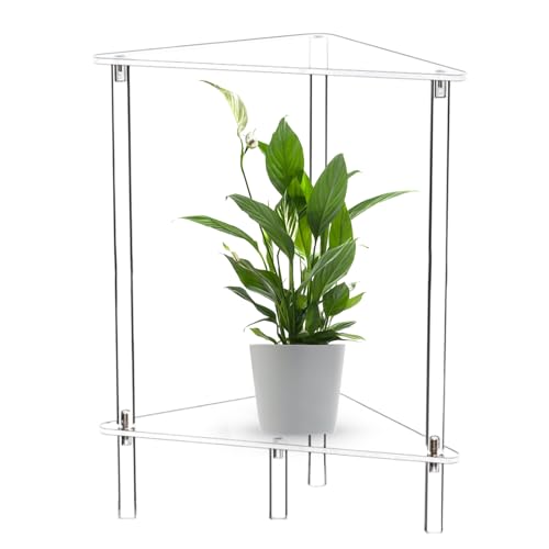 Acryl Beistelltisch | Wohnzimmer Transparenter Seitentisch | Acryl Dekorativ Modern 2-stufig Schreibtisch Stauraum Nachttisch | für Kleine Räume Schlafzimmer Küche Wohnzimmer Ecke Acryl Beistelltisch | Wohnzimmer Transparenter Seitentisch | Acryl Dekorativ Modern 2-stufig Schreibtisch Stauraum Nachttisch | für Kleine Räume Schlafzimmer Küche Wohnzimmer Ecke von Generisch