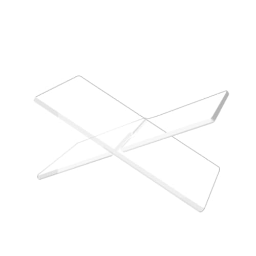 Acryl-Buchständer für Küche, X-förmiger Rezepthalter und Zeitschriftenständer, transparent, 31 cm, perfekt zum Kochen und Organisieren Acryl-Buchständer für Küche, X-förmiger Rezepthalter und Zeitschriftenständer, transparent, 31 cm, perfekt zum Kochen und Organisieren von Generisch