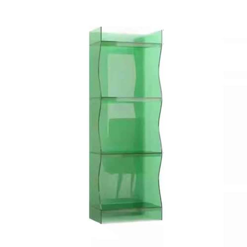 Acryl-Bücherregal, Bodenstehendes Bücherregal, 4 Etagen, offenes Regal für platzsparende Aufbewahrung im Schlafzimmer, Büro, Wohnbereich Acryl-Bücherregal, Bodenstehendes Bücherregal, 4 Etagen, offenes Regal für platzsparende Aufbewahrung im Schlafzimmer, Büro, Wohnbereich von Generisch