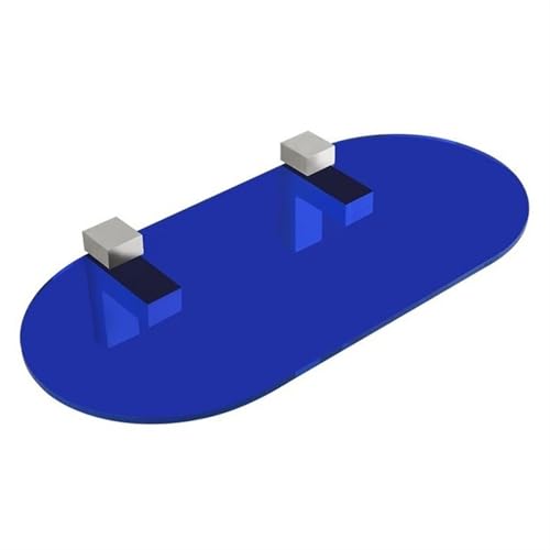 Acryl-Duschregal – transparente schwebende Regale für die Wand, perfekt für Badezimmer, Küche, Wohnzimmer und Schlafzimmer, platzsparender Caddy (mittelgroß, blau) von Generisch