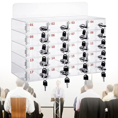 Acryl-Handy-Aufbewahrungsschrank mit mehreren Fächern, ideal für Klassenzimmer, Schule und Büro Acryl-Handy-Aufbewahrungsschrank mit mehreren Fächern, ideal für Klassenzimmer, Schule und Büro von Generisch
