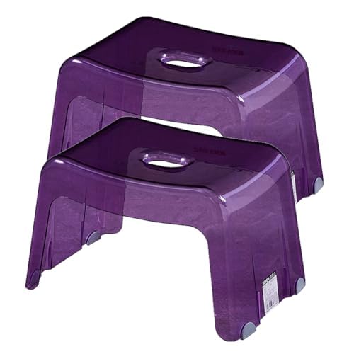 Acryl Hocker 2er Set - Wasserdichter rutschfester Badhocker für kleine Räume - stabiles und langlebiges Design Acryl Hocker 2er Set - Wasserdichter rutschfester Badhocker für kleine Räume - stabiles und langlebiges Design von Generisch