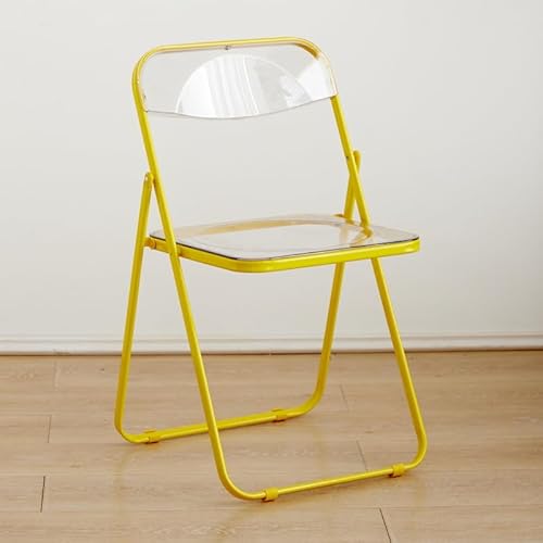 Acryl Klappstuhl Transparent Lounge Stuhl Stapelbar Design für Wohnzimmer und Esszimmer von Generisch