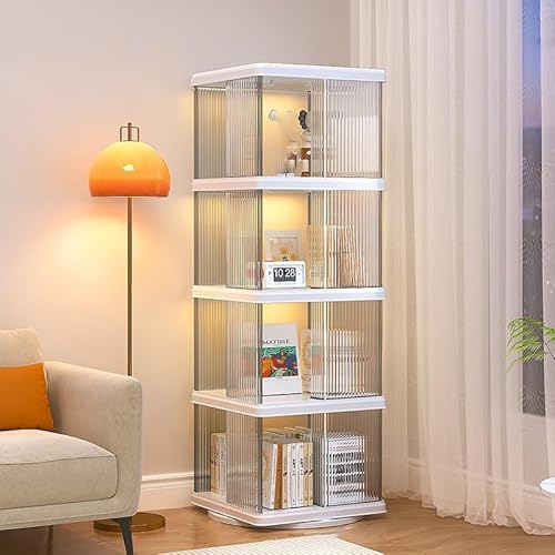 Acryl-Vitrine mit Glastür, hohes Bücherregal für Wohnzimmer, einfach zu installierende Sammlerstück-Schaukasten von Generisch