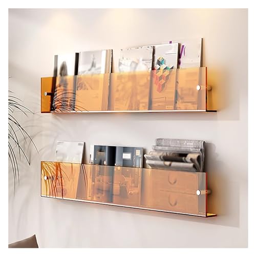 Acryl Wandmontierter Dokumentenhalter für Zuhause/Büro/Empfangsbereich, modernes Design mit Literaturhalter, klares Acryl, großes kleines hängendes Bücherregal, Broschürenhalter/Schallplattenständer Acryl Wandmontierter Dokumentenhalter für Zuhause/Büro/Empfangsbereich, modernes Design mit Literaturhalter, klares Acryl, großes kleines hängendes Bücherregal, Broschürenhalter/Schallplattenständer von Generisch