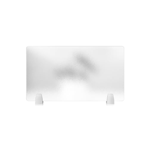 Acryl mit Clip – mattierter, transparenter Schreibtisch-Trennwand, freistehende Büro-Trennwand für Arbeitsplatz, Schreibtisch-Sichtschutz, ideal für Büroräume von Generisch