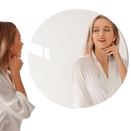 Acrylspiegelfolie - HD-runde Spiegelaufkleber Für Wand | Eitelkeits-Spiegel Wasserdichte Aufkleber Für Das Badezimmer | Abnehmbare Spiegeldekor Für Wohnzimmer Schlafzimmer | Spe Sheet von Generisch