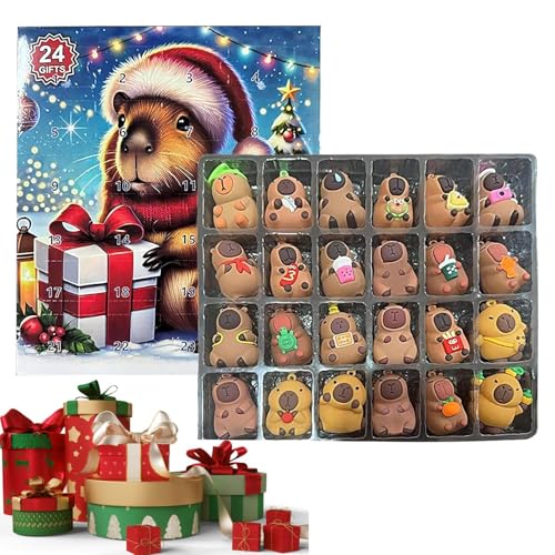 Advenet Kalender – PVC 26x22cm 10.23x8.66in | Weihnachts-Countdown-Kalender Capybara-Figuren Weihnachts-Countdown | Feiertags-Geschenk-Überraschungsbox Mit Zufälligen Stilen Für Kinder Erwachsene Advenet Kalender – PVC 26x22cm 10.23x8.66in | Weihnachts-Countdown-Kalender Capybara-Figuren Weihnachts-Countdown | Feiertags-Geschenk-Überraschungsbox Mit Zufälligen Stilen Für Kinder Erwachsene von Generisch