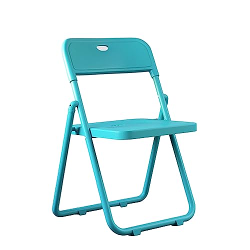 Aimeryup Klappstuhl mit Kunststoffsitz, Schreibtischstuhl mit Rückenlehne und Metallrahmen, 44 x 40 x 76 cm (Größe: 44 x 40 x 76 cm, Farbe: J) von Generisch