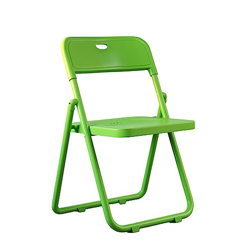 Aimeryup Klappstuhl mit Metallrahmen, Schreibtischstuhl mit Rückenlehne und Kunststoffsitz, 44 x 40 x 76 cm (Größe: 44 x 40 x 76 cm, Farbe: F) von Generisch