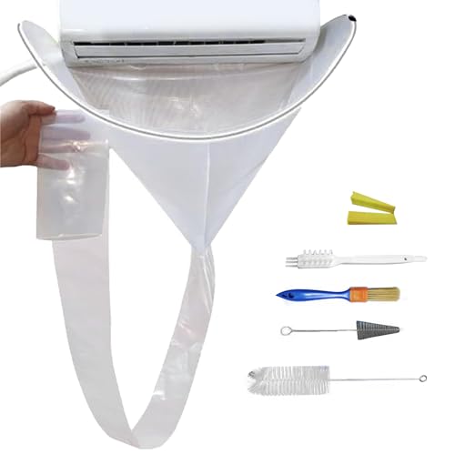 Air Conditioner Cleaning Kit - 1 Set Ac Mini Split Cleaning Kit,Air Conditioning System Tools, Wall Mounted Dust Washing Protector for Household Air Conditioner Cleaning Kit - 1 Set Ac Mini Split Cleaning Kit,Air Conditioning System Tools, Wall Mounted Dust Washing Protector for Household von Generisch