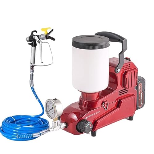 Airless-Farbsprühgerät, Hochdruck 3000 W, 2 l Kapazität, 5 m Schlauch, tragbar für Innen- und Außenbereich, Malerei mit Latexfarben auf Wasserbasis Airless-Farbsprühgerät, Hochdruck 3000 W, 2 l Kapazität, 5 m Schlauch, tragbar für Innen- und Außenbereich, Malerei mit Latexfarben auf Wasserbasis von Generisch