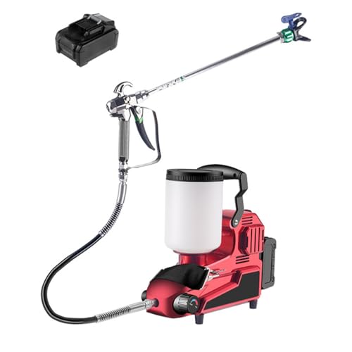 Airless-Hochdruck-Farbsprüher, 500 W Dispersionssprüher mit 5 m Schlauch und 50 cm Verlängerungsstange, 2 l Kapazität für Brandschutz im Innen- und Außenbereich Airless-Hochdruck-Farbsprüher, 500 W Dispersionssprüher mit 5 m Schlauch und 50 cm Verlängerungsstange, 2 l Kapazität für Brandschutz im Innen- und Außenbereich von Generisch