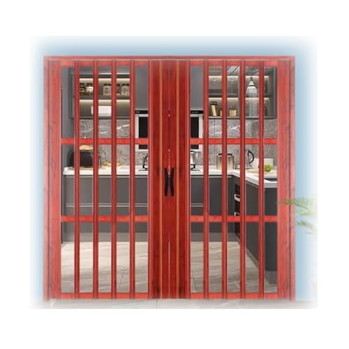 Akkordeon-Schiebetür aus Metall, 203,2 cm, faltbar, einfach zu schieben, für Schrank, Badezimmer und Kleiderschrank, 137 x 203 cm, platzsparende Lösung Akkordeon-Schiebetür aus Metall, 203,2 cm, faltbar, einfach zu schieben, für Schrank, Badezimmer und Kleiderschrank, 137 x 203 cm, platzsparende Lösung von Generisch