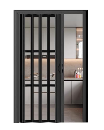 Akkordeon-Tür-Magnetschnäpper – PVC-Falttüren für Wohnzimmer, Kleiderschrank und Badezimmer – anpassbares Design von Generisch
