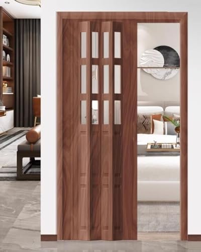 Akkordeon-Ziehharmonikatür, PVC und Acryl, faltbares Tor für Küchenschrank, Flur und Speisekammer, Schiebetür mit Griff, platzsparendes Design Akkordeon-Ziehharmonikatür, PVC und Acryl, faltbares Tor für Küchenschrank, Flur und Speisekammer, Schiebetür mit Griff, platzsparendes Design von Generisch