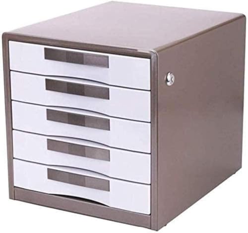 Aktenschrank, 5-lagig, Aluminiumlegierung, für effiziente Dokumentenaufbewahrung und einfachen Zugriff, perfekt für Zuhause und Büro, Braun von Generisch
