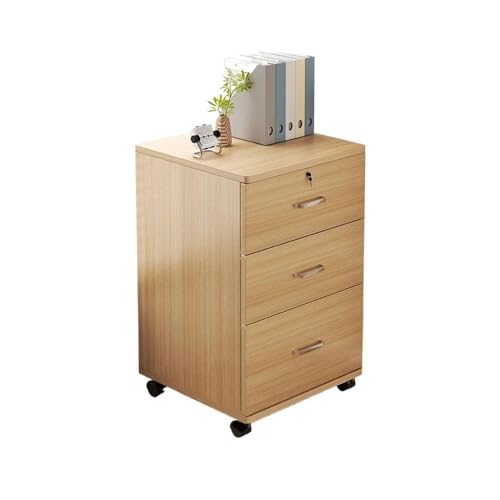 Aktenschrank aus Holz mit abschließbarem Stauraum – bewegliches und schlichtes Design für Büro oder Schlafzimmer Aktenschrank aus Holz mit abschließbarem Stauraum – bewegliches und schlichtes Design für Büro oder Schlafzimmer von Generisch