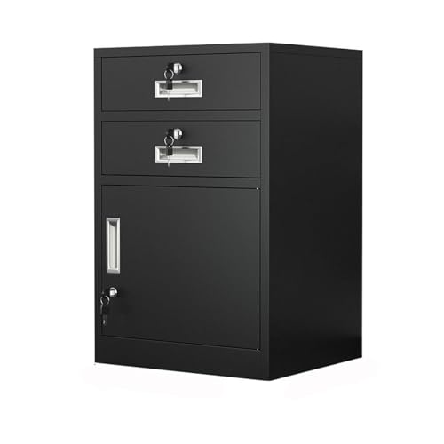 Aktenschrank aus Metall, abschließbar, sichere Aufbewahrung unter dem Schreibtisch für Bürodokumente und Druckerständer mit Schubladen Aktenschrank aus Metall, abschließbar, sichere Aufbewahrung unter dem Schreibtisch für Bürodokumente und Druckerständer mit Schubladen von Generisch