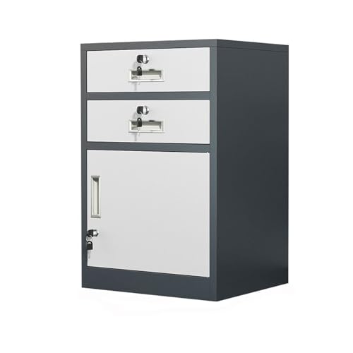Aktenschrank aus Metall mit Schloss und Schubladen unter dem Schreibtisch, Druckerständer für sicheres Büro, stilvolle Aufbewahrungslösung für Zuhause und Büro Aktenschrank aus Metall mit Schloss und Schubladen unter dem Schreibtisch, Druckerständer für sicheres Büro, stilvolle Aufbewahrungslösung für Zuhause und Büro von Generisch
