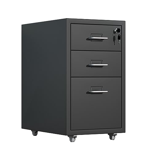 Aktenschrank unter dem Schreibtisch, 3-stöckig, verstellbare Regale, Aufbewahrung für Bürobedarf und Dokumente, platzsparende Lösung für Zuhause und Büro Aktenschrank unter dem Schreibtisch, 3-stöckig, verstellbare Regale, Aufbewahrung für Bürobedarf und Dokumente, platzsparende Lösung für Zuhause und Büro von Generisch