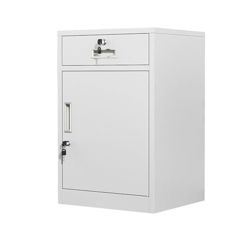 Aktenschrank unter dem Schreibtisch, mit Schubladen, sichere Aufbewahrungslösung aus Metall für Bürodokumente und Druckerständer von Generisch