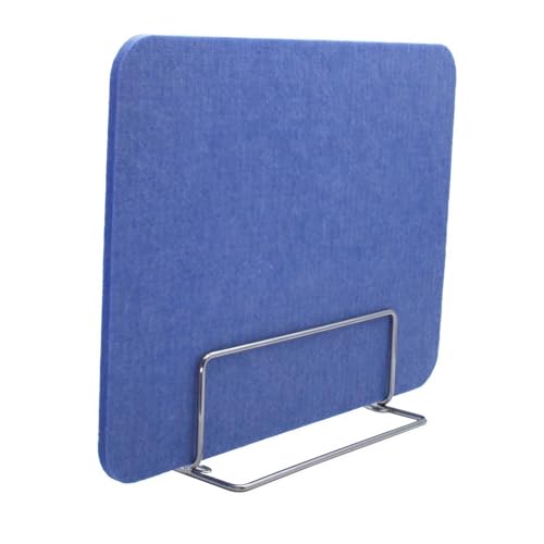 Akustikplatte & Büro-Trennwand - Freistehende Polyester-Trennwand ohne Bohren Sichtschutz für Schulen & Klassenzimmer (Blau - 2 Stück 30 x 100 cm) von Generisch
