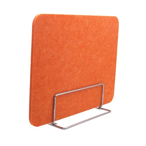 Akustikplatte & Büro-Trennwand – freistehende Polyester-Trennwand ohne Bohren Sichtschutz für Schule & Klassenzimmer (Orange – 2 Stück 40 x 40 cm) von Generisch