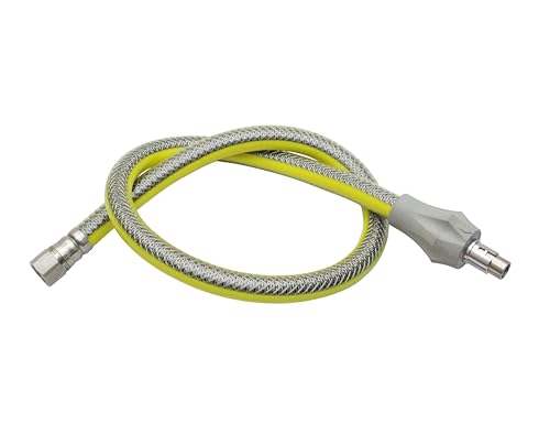 Allgasschlauch Gassicherheitsschlauch Leitung 1000mm 1m 1/2" Gas Herd Grill EN14800 DIN DVGW von Generisch