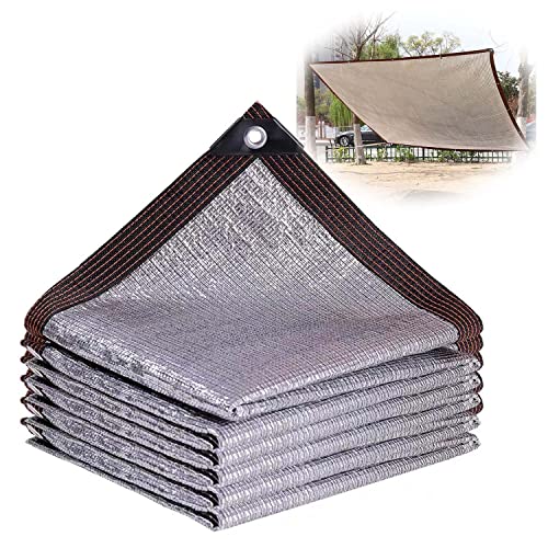Aluminet Schattennetz, 99 % Sonnenschutz für Hunde und Pflanzen, reflektierend, für Terrasse und Gewächshaus, Hitzeschutz, Größenoptionen: 1 x 2 m, 2 x 2 m, 3 x 4 m, 3 x 5 m, 4 x 6 m, 6 x 8 m von Generisch
