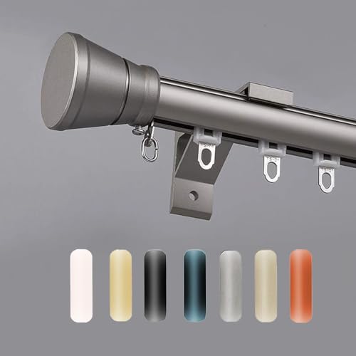 Aluminium-Gardinenstange, 1-lagig, dekorative Wandhalterung, Vorhangschiene für Schlafzimmer, Wohnzimmer und Küche, Raumteiler, römische Gardinenstange, 50600 cm, Grau 5,3 m Aluminium-Gardinenstange, 1-lagig, dekorative Wandhalterung, Vorhangschiene für Schlafzimmer, Wohnzimmer und Küche, Raumteiler, römische Gardinenstange, 50600 cm, Grau 5,3 m von Generisch