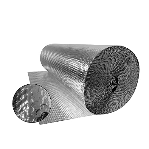 Aluminium-Isolierfolie für Wärmedämmung – Fenster- und Auto-Hitzeschutz, Kälteblocker, Verdunkelung, 1,0 x 30 m, energiesparend, einfach anzubringen Aluminium-Isolierfolie für Wärmedämmung – Fenster- und Auto-Hitzeschutz, Kälteblocker, Verdunkelung, 1,0 x 30 m, energiesparend, einfach anzubringen von Generisch