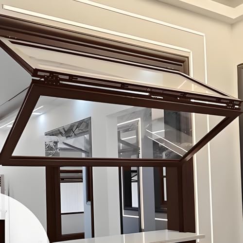 Aluminium-Schiebefenster, klappbar, vertikal, doppelt aufgehängt, mit verstärktem Glas, für Geschäftsküche, Esszimmer, Auto, Café, Snackbar Aluminium-Schiebefenster, klappbar, vertikal, doppelt aufgehängt, mit verstärktem Glas, für Geschäftsküche, Esszimmer, Auto, Café, Snackbar von Generisch