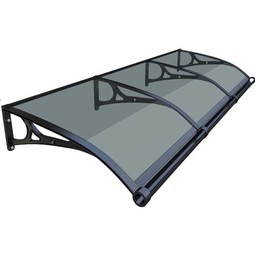 Aluminium-Türmarkise mit Drainage, Außenfenster und Türabdeckung für Terrasse, wetterfester Schutz, Grau, 100 x 300 cm Aluminium-Türmarkise mit Drainage, Außenfenster und Türabdeckung für Terrasse, wetterfester Schutz, Grau, 100 x 300 cm von Generisch