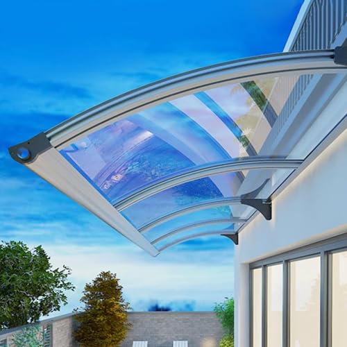 Aluminium-Türvordach-Markise, wasserdichter Terrassenschatten, Polycarbonat-Sonnenschutz für Fenster, PE-Gewebe, stilvolle Outdoor-Abdeckung, UV-Schutz und Wetterbeständigkeit Aluminium-Türvordach-Markise, wasserdichter Terrassenschatten, Polycarbonat-Sonnenschutz für Fenster, PE-Gewebe, stilvolle Outdoor-Abdeckung, UV-Schutz und Wetterbeständigkeit von Generisch